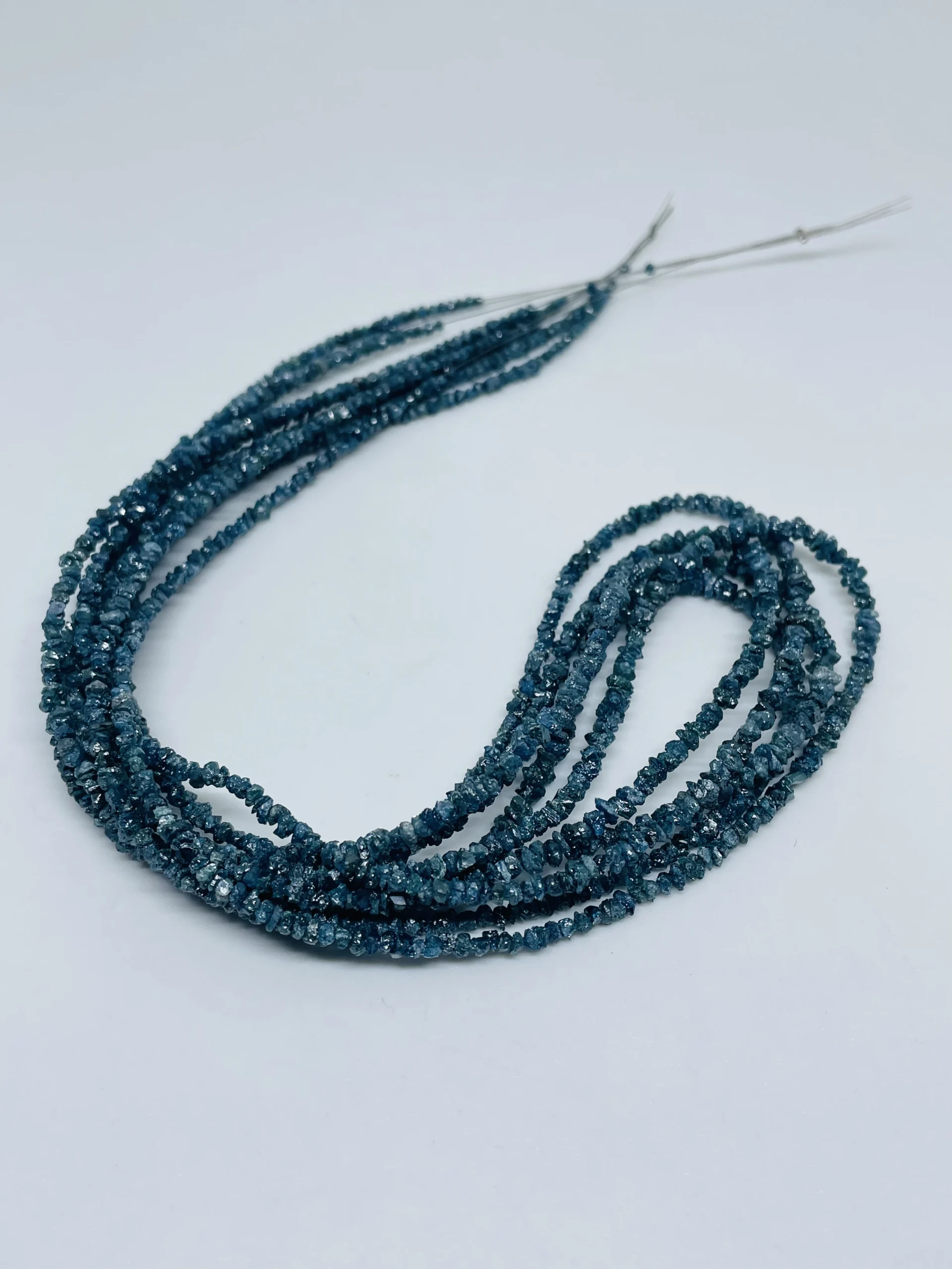 Blue Diamond Uncut(Raw) Beads