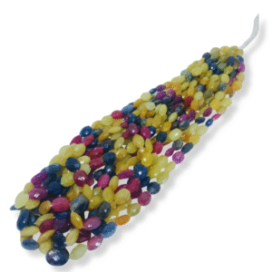 MULTI SAPPHIRE OVAL BEADS