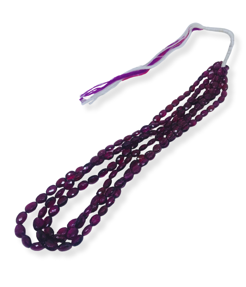 RHODOLITE GARNET FACETED OVAL - Image 3