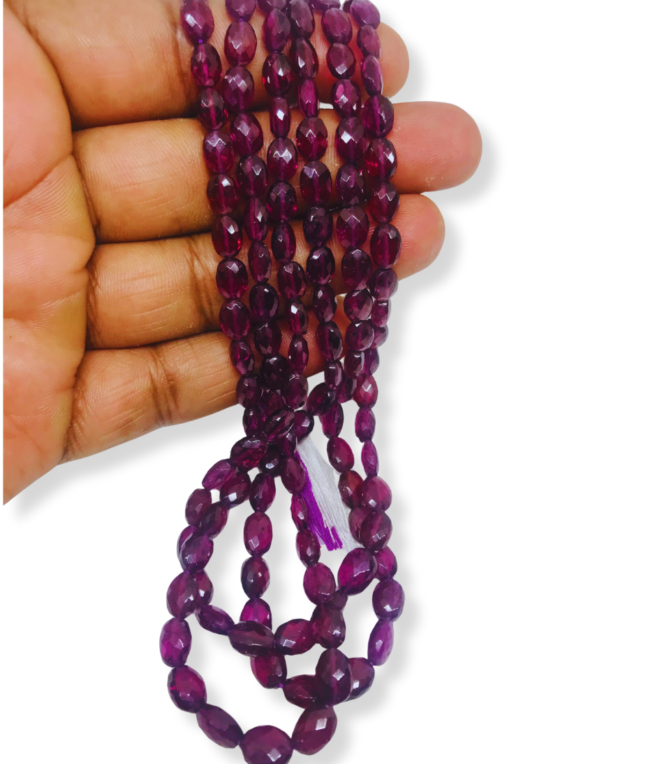 RHODOLITE GARNET FACETED OVAL - Image 2