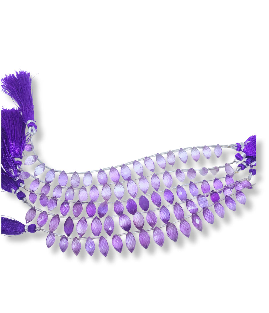 AMETHYST DEW DROP BEADS - Image 3