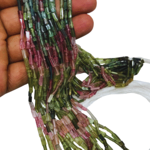 TOURMALINE STEP CUT PIPE 6-8MM