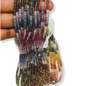 MULTI SAPPHIRE MICRO FACETED 3-4MM