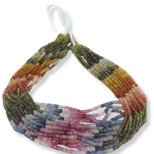 MULTI SAPPHIRE MICRO FACETED 3-4MM