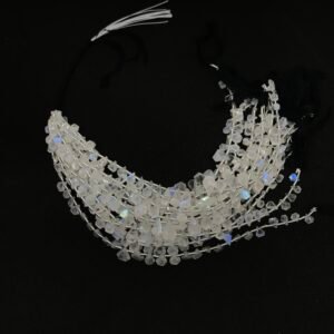 MOONSTONE FACETED FLAT TABLET CUT BEADS
