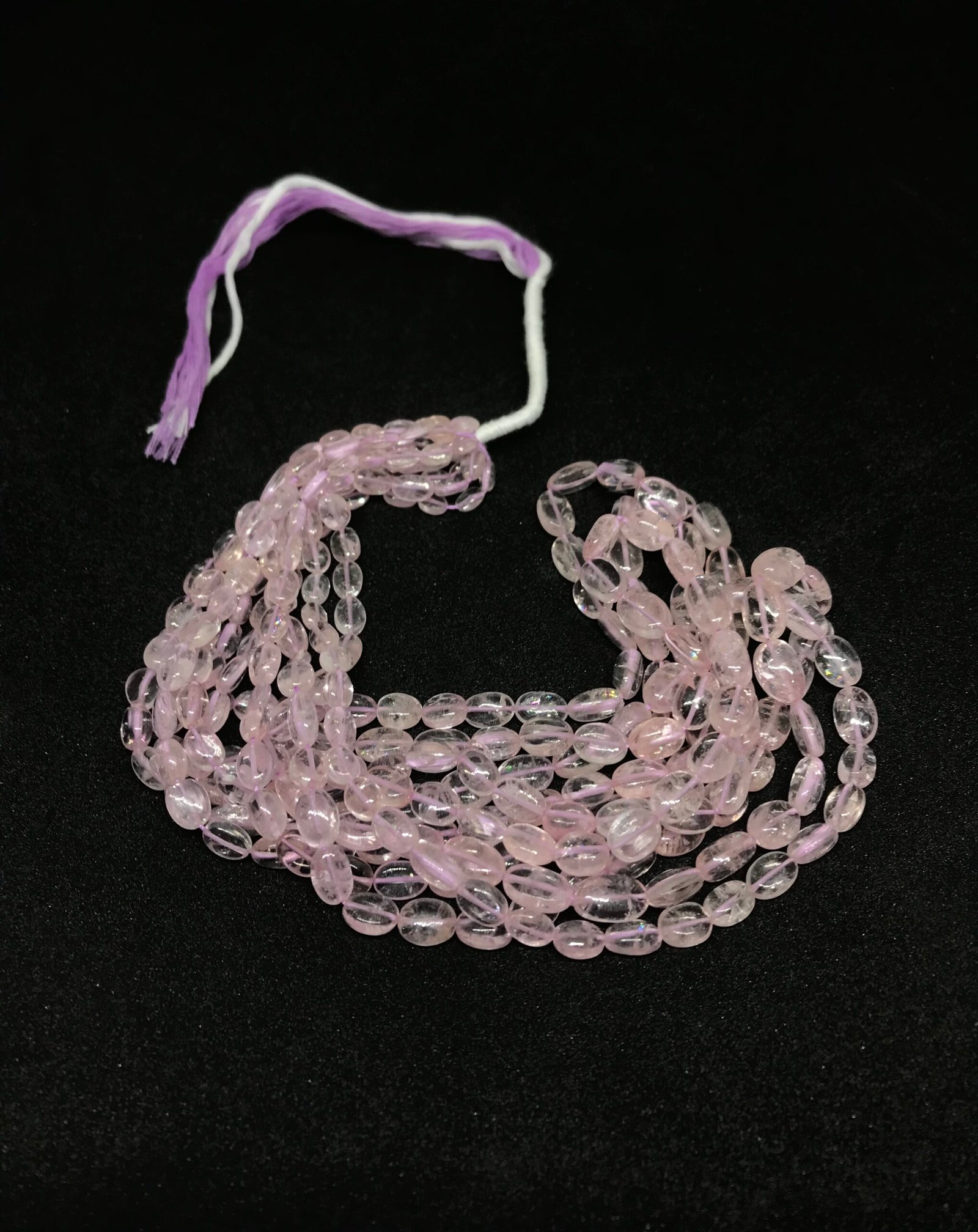 MORGANITE SMOOTH OVAL BEADS