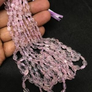 MORGANITE SMOOTH OVAL BEADS