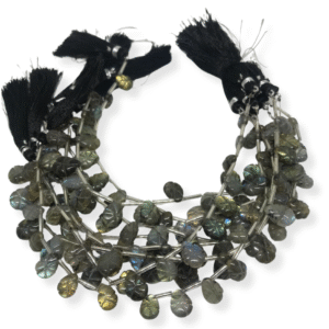 LABRADORITE PEAR CARVED