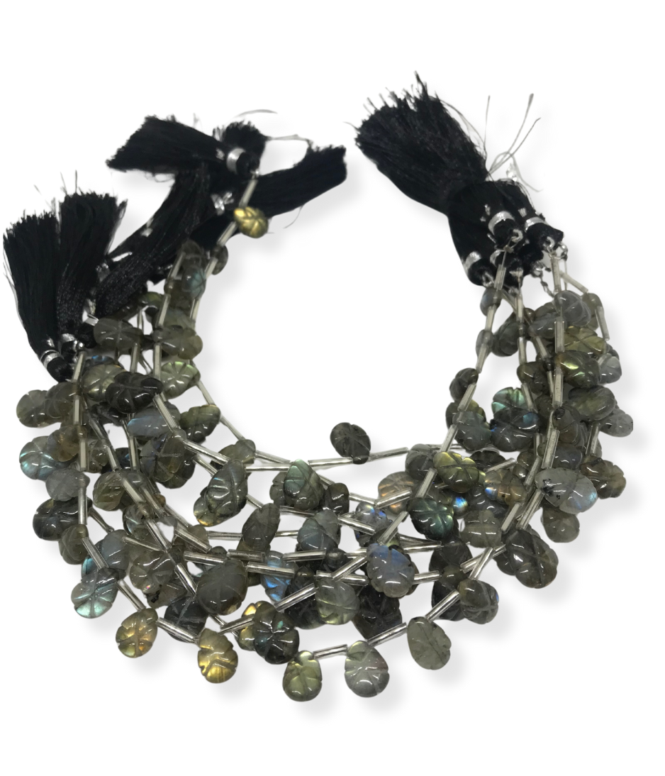 LABRADORITE PEAR CARVED