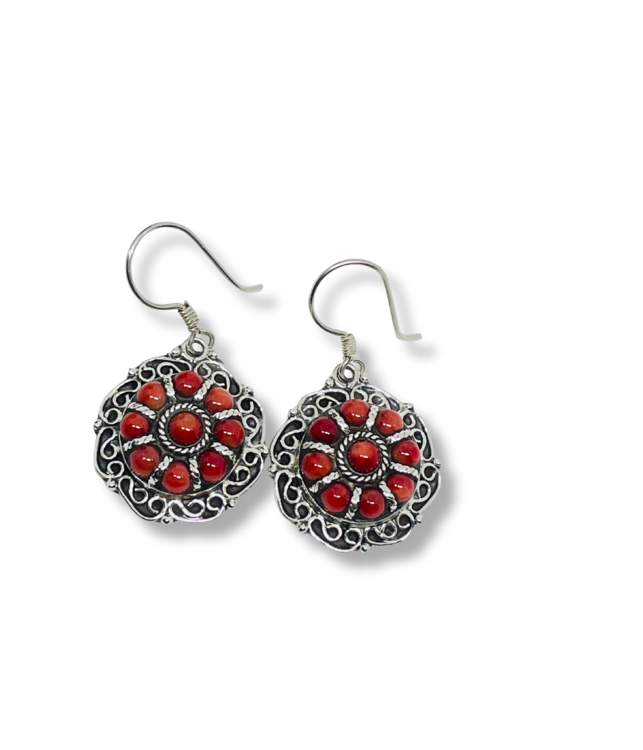CORAL EARRING