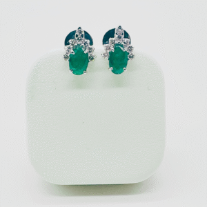 EMERALD EARRING OVAL