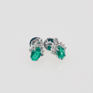 EMERALD EARRING OVAL