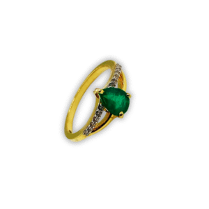 RING EMERALD DIA