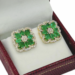 EMERALD BLOSSOM EARRING
