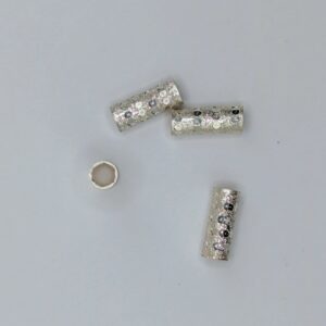 Silver designer holllow pipe