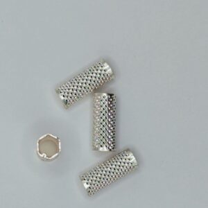 silver pipe beads