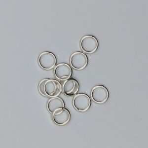 Silver links closed 6mm