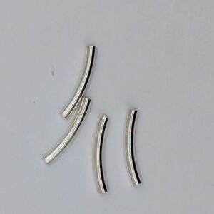 Silver hollow pipe bended