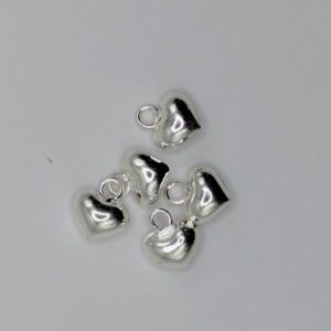 Silver heart charm